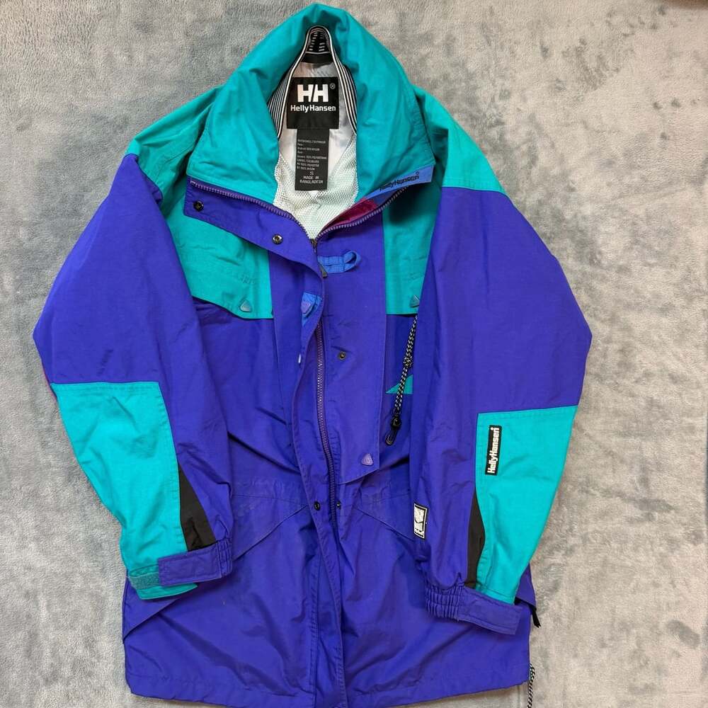 Helly Hansen Equipe Ski Jacket Size S Purple Teal Vintage 90’s colorway